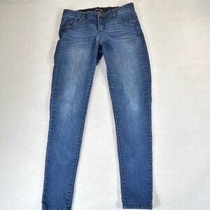 Mac and Me Womens Skinny Jeans Sz 4 Medium Wash Stretch Denim Elastic Waistband